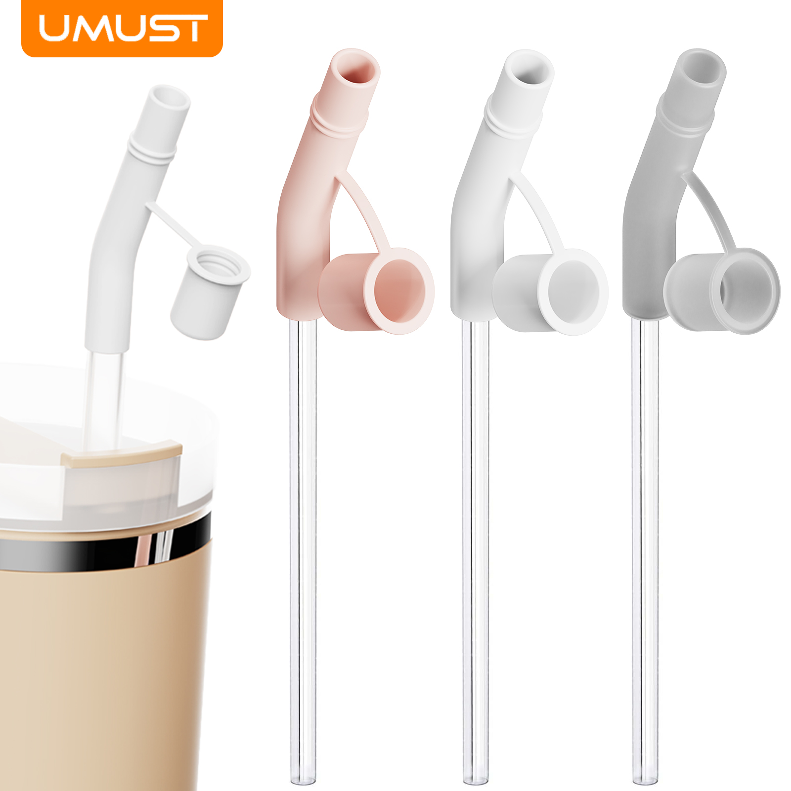 Bean Hopper Lid - UMUST Silicone Straw Tips, Reusable Straw