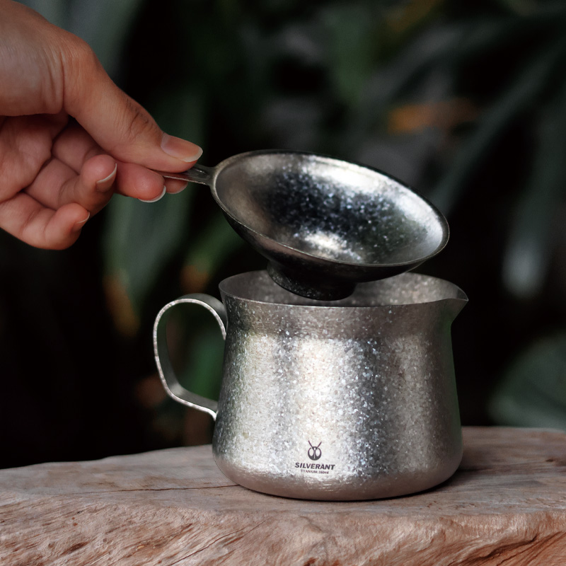 Outdoor Coffee Equipment - Titanium Coffee Teapot Kettle Mug Cup