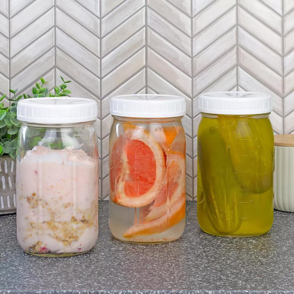1/16PCS Mason-Jar Plastic Lids - Bean Hopper Lid review and price