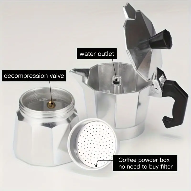 Classic Aluminum Moka Pot 50-3 - Coffee Equipment Accessories review and price