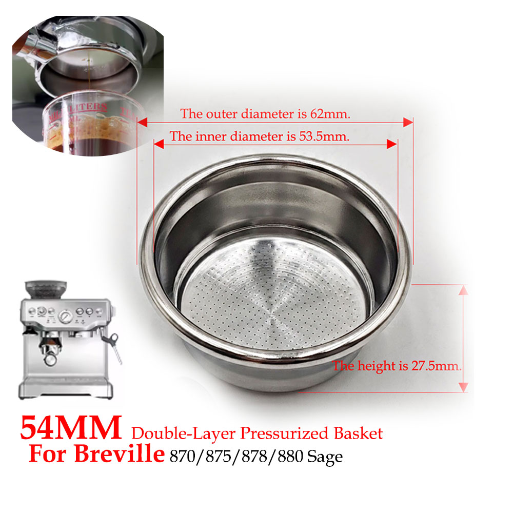 54mm Dual-Layer Pressurized Fi - Coffee Equipment Filter review and price