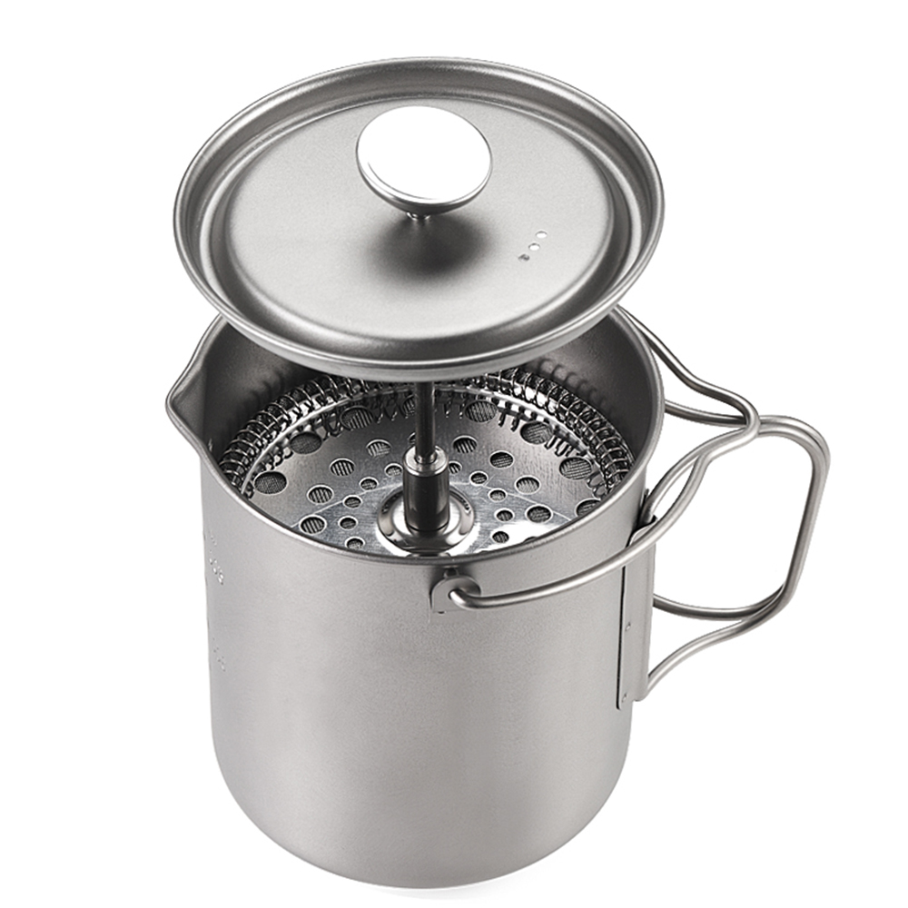 Lixada 750ml Titanium Coffee C - Outdoor Coffee Equipment review and price