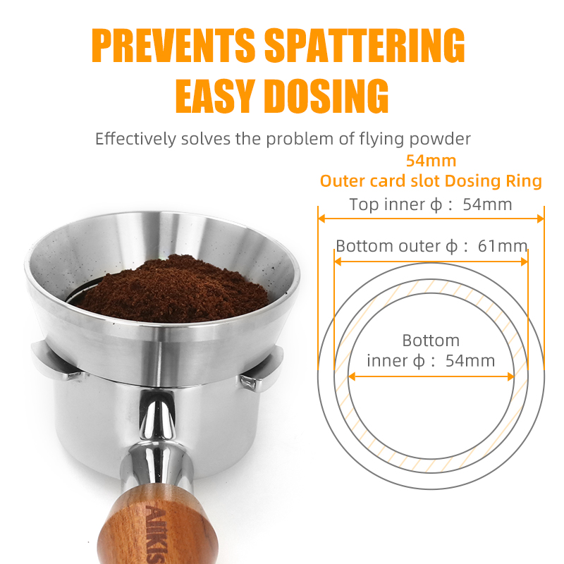 54mm Coffee Dosing Ring Stainl - Espresso Tamper Set review and price