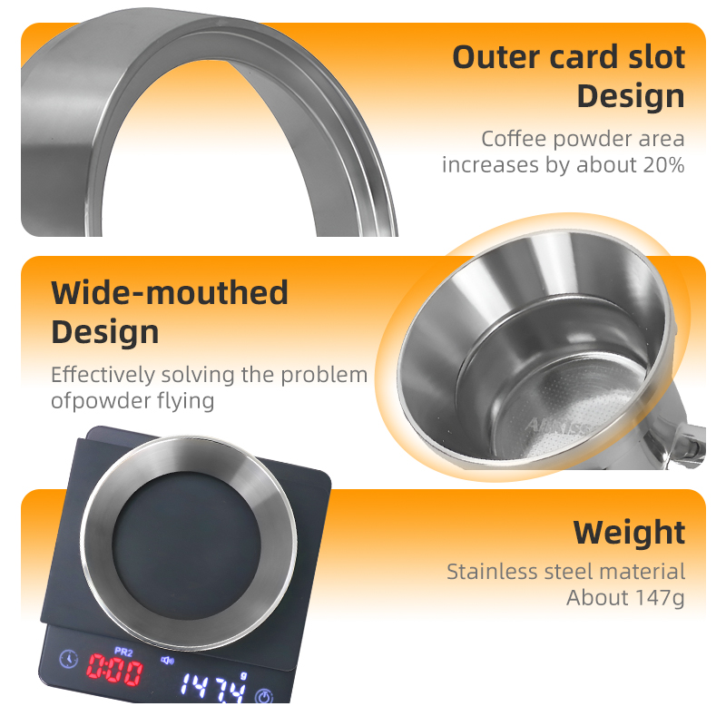 54mm Coffee Dosing Ring Stainl - Espresso Tamper Set review and price