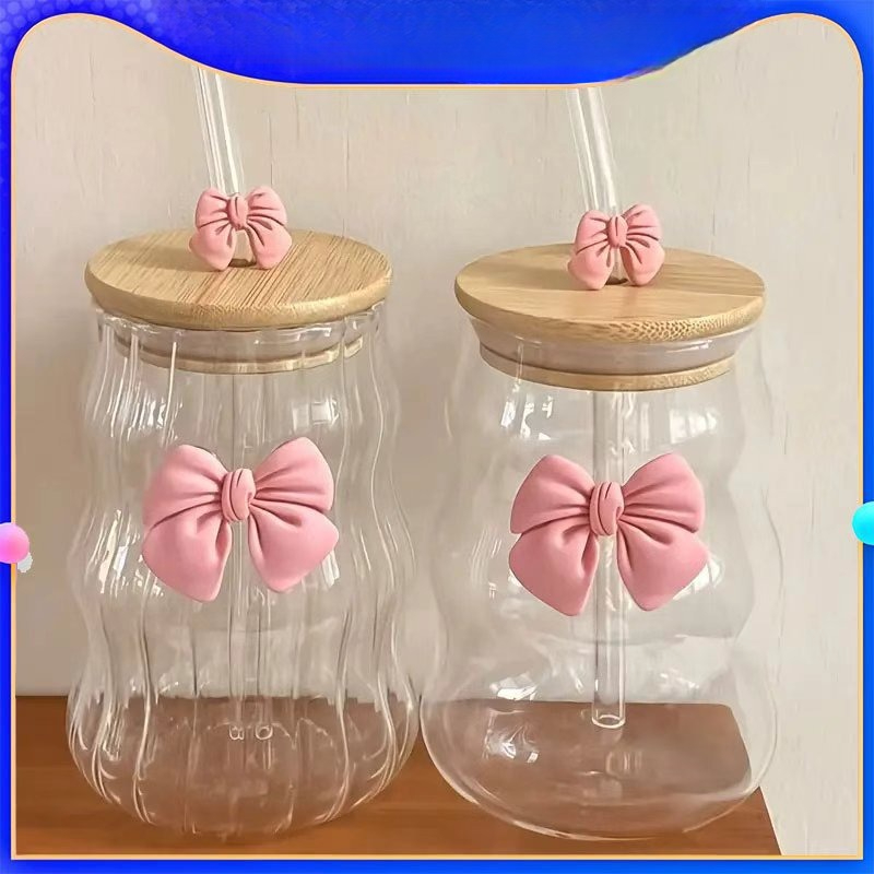 500ml Glass Tumbler with Straw - Bean Hopper Lid review and price