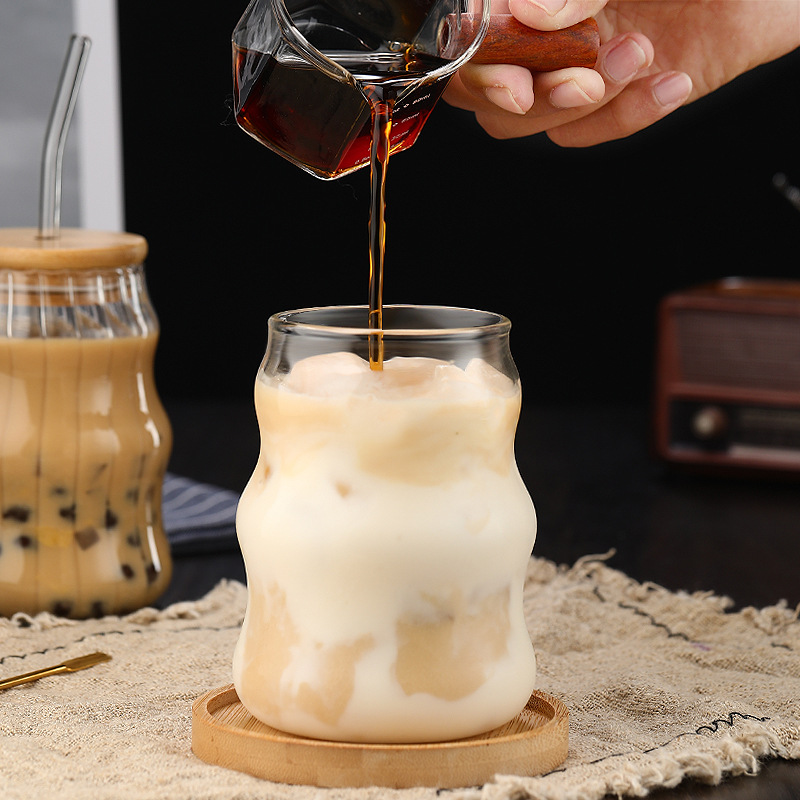 500ml Glass Tumbler with Straw - Bean Hopper Lid review and price