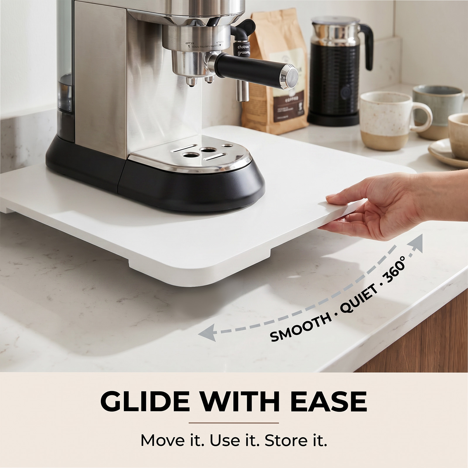 Kitchen Appliance Sliding Tray - Coffee Equipment Tray review and price