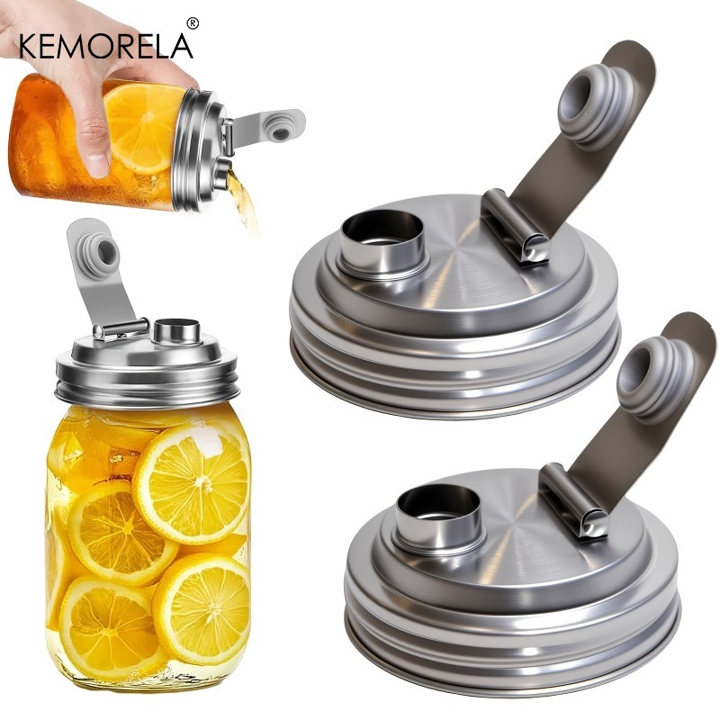 1/2Pack Mason Jar Stainless St - Bean Hopper Lid review and price